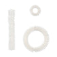 Mellow Monkey set of three silver spring steel acupressure massage rings for fingers, wrists, and feet.