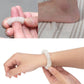 Mellow Monkey set of 3 silver spring steel acupressure massage rings for finger, wrist, and foot stress relief