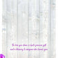 Mellow Monkey anniversary card featuring purple roses, KJV scripture, and a rustic white wood background.