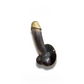 Mellow Monkey 6-inch antique brass wall hook with a unique phallic design and dark patina finish.