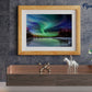Mellow Monkey paint by numbers kit featuring the Aurora Borealis over a frozen lake, 16"x20".