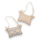 Mellow Monkey cotton door hanger pillows with embroidered Thank Heaven for Little Girls and Boys sayings