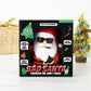 Mellow Monkey Bad Santa talking stress reliever toy in packaging with irreverent holiday phrases and sunglasses