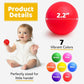 Mellow Monkey 200-pack of 2.2-inch colorful, crush-proof plastic ball pit balls for toddlers in 7 vibrant colors.