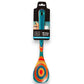 Mellow Monkey Montego Bay Baltique colorful wooden mixing spoon with teal, blue, red, orange, and yellow concentric circles.