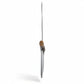 Mellow Monkey 21-inch bamboo and metal wind chime with silver tubes, designed for outdoor tranquility.