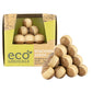 Mellow Monkey Mini Eco Logicals bamboo stacking seed puzzle with natural wood spheres in a recycled cardboard box
