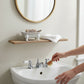 Mellow Monkey light gray iron bathtub soap dish with white rim and legs, holding a bar of soap.