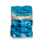 Mellow Monkey Beach Haven Summer handmade soap bar with tropical fruit and coconut scent. Blue and tan layers.