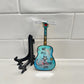 Mellow Monkey Beatles We All Shine On hand-painted wooden guitar ornament with resin finish and display easel.