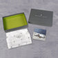 Beatriz Ball silver oyster bowl, handmade of aluminum alloy, presented in gift packaging with a product card.