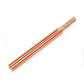 Mellow Monkey Huckleberry paper plane launcher made of FSC birch wood with red elastic bands on a white background.