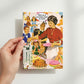 Mellow Monkey retro birthday card: woman asks kids who wants ice cream, one boy shouts ME! Recycled card stock.