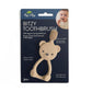 Mellow Monkey Bitzy 360-degree silicone training toothbrush for babies in a bear-shaped design with soft bristles.