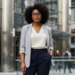 Mellow Monkey black cat-eye eyeglasses with anti-reflective lenses and spring hinges.