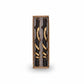 Mellow Monkey set of two black twig-shaped taper candles featuring a decorative gold snake coiled around each candle.
