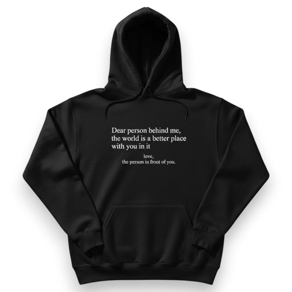 Mellow Monkey black unisex hoodie with