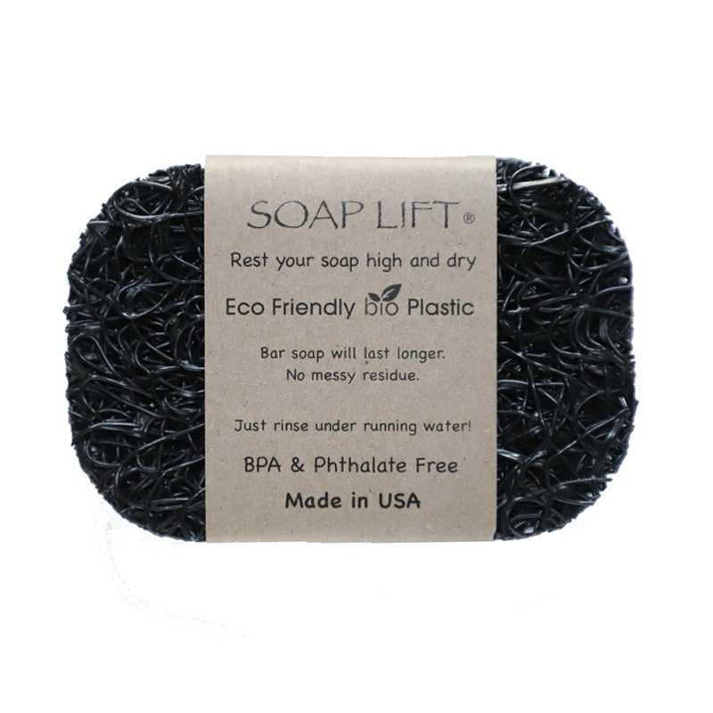 Mellow Monkey black Soap Lift soap saver made of eco-friendly bioplastic for draining bar soap