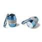 Mellow Monkey blue keychain flashlight with rhinestones and carabiner clip. Ultra bright LEDs.