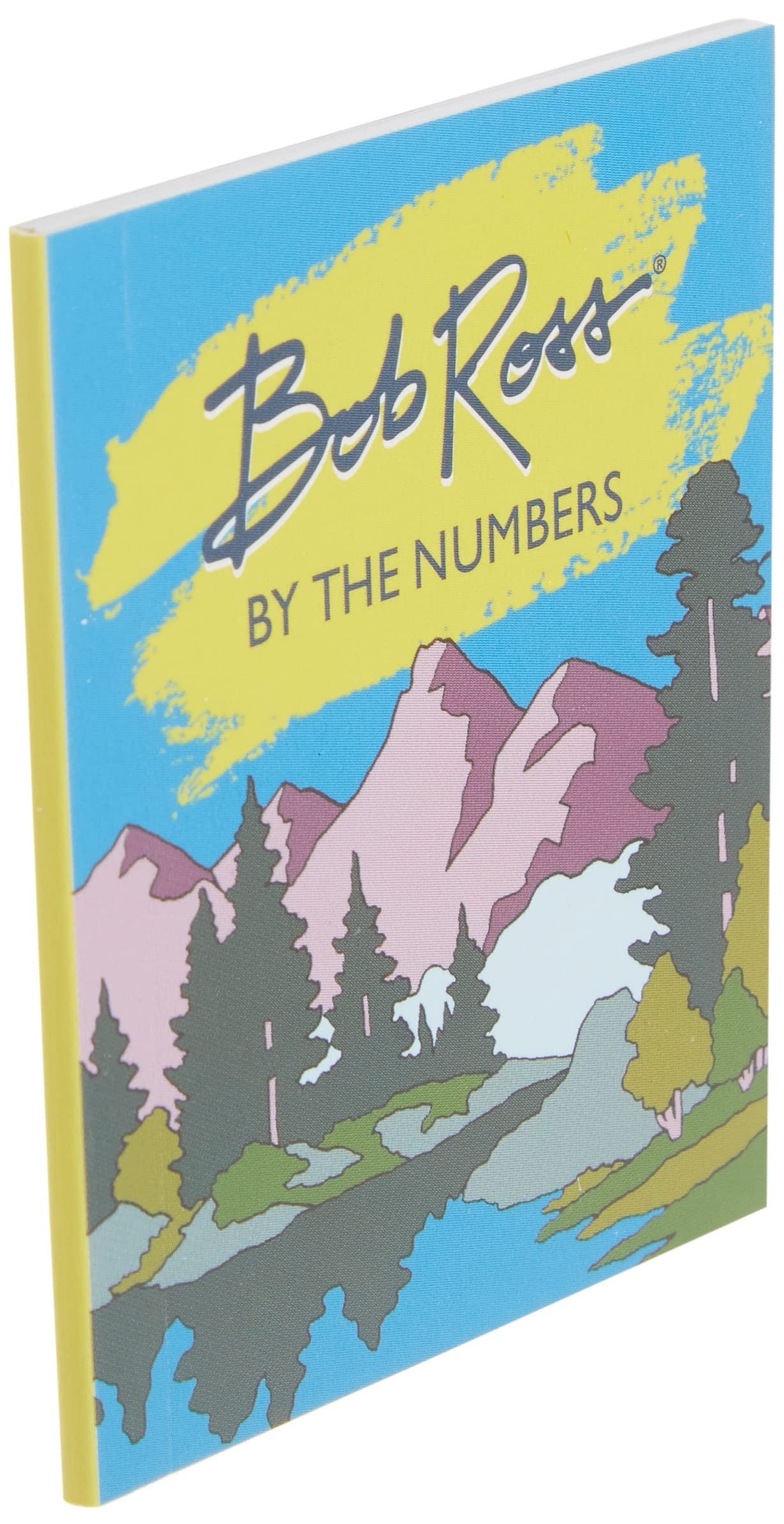 Mellow Monkey Bob Ross paint by numbers mini kit featuring a colorful landscape illustration on the cover