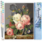 Mellow Monkey Bouquet of Wild Flowers paint by numbers kit for adults, 16"x20", includes numbered canvas, acrylic paints, and brushes.