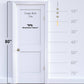 Mellow Monkey brass-toned metal wind chime with three graduated domes and a rectangular wind catcher hanging by a door.