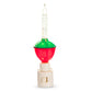 Mellow Monkey traditional bubble light night light with a red and green base and glass bubble tube for holiday decor.