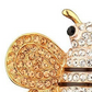 Bumble Bee Fashion Champagne Rhinestone Brooch Pin - Mellow Monkey