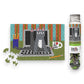 Mellow Monkey Cat on Keyboard Micro Puzzle, 150 pieces, 4" x 6" finished size, comes in a test tube.