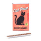 Mellow Monkey Cat Paw matchbox containing 12 mini emery boards with a leopard print pattern on a white background.