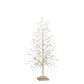 Mellow Monkey 23-inch champagne gold crystal tree with sparkling acrylic accents on a sturdy metal and MDF base.
