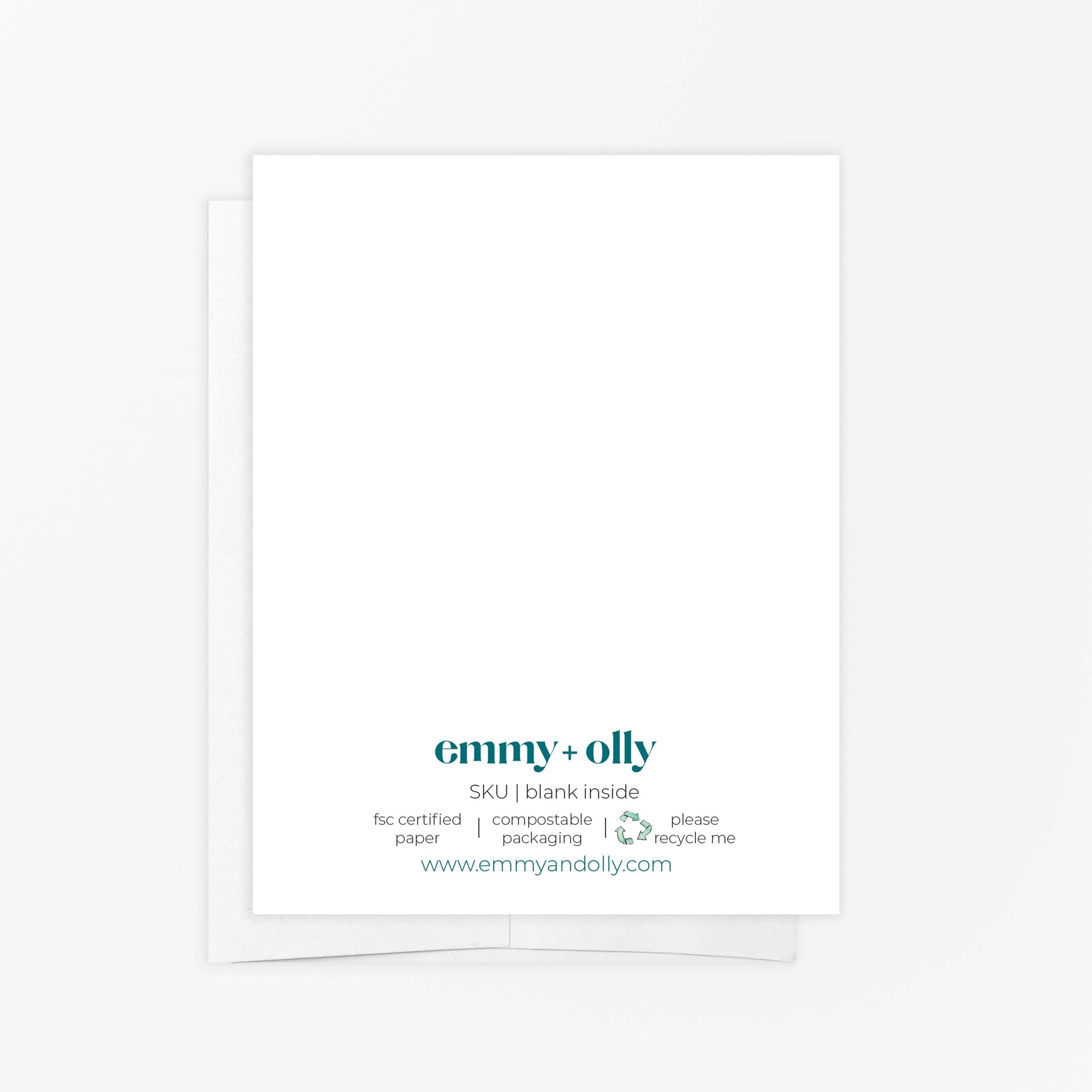 Mellow Monkey Coastal Seal Every Day Greeting Card - Friendship, blank inside, FSC certified paper, white envelope.