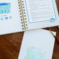 Mellow Monkey Coastin’ watercolor workbook with step-by-step painting instructions for a berry basket.