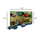 Mellow Monkey Connecticut state-shaped flexible souvenir magnet featuring colorful 3D landmarks and city names.