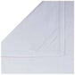 Mellow Monkey white cotton flour sack towel corner detail showing the hemmed edge and convenient hanging loop