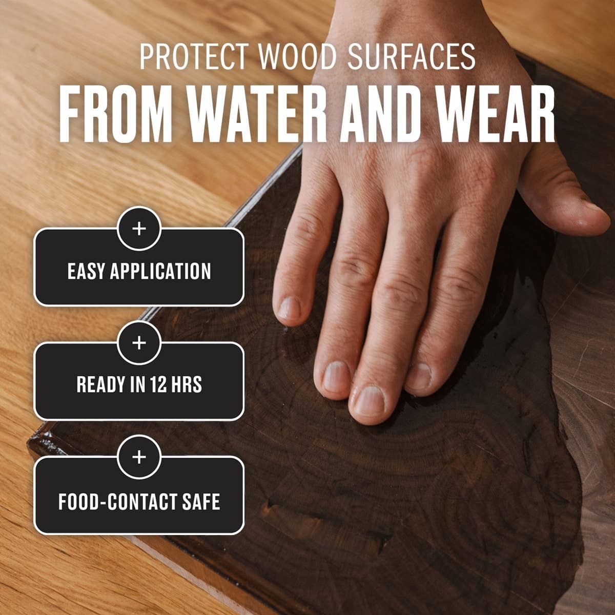 Mellow Monkey Cutting Board Oil protects wood surfaces from water and wear, featuring easy application and food-contact safe ingredients.