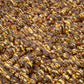 Mellow Monkey dark chocolate almond caramel popcorn drizzled with rich chocolate and whole roasted almonds