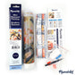 Mellow Monkey Mini Diamond Painting kit with birds on a branch, 10"x10" rolled canvas, includes rhinestones and tools.