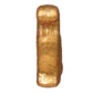 Mellow Monkey Dino Chicken Nugget blown glass holiday ornament, gold glitter finish.