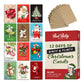 Mellow Monkey 12 Days of Dirty & Flirty Christmas card set with 12 risqué mini cards, kraft envelopes, and gift box.
