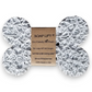 Mellow Monkey white dog bone shaped soap lift made of eco-friendly bioplastic for draining bar soap
