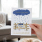 Mellow Monkey Forever in Your Heart sympathy card featuring a dog park illustration with gold foil accents.