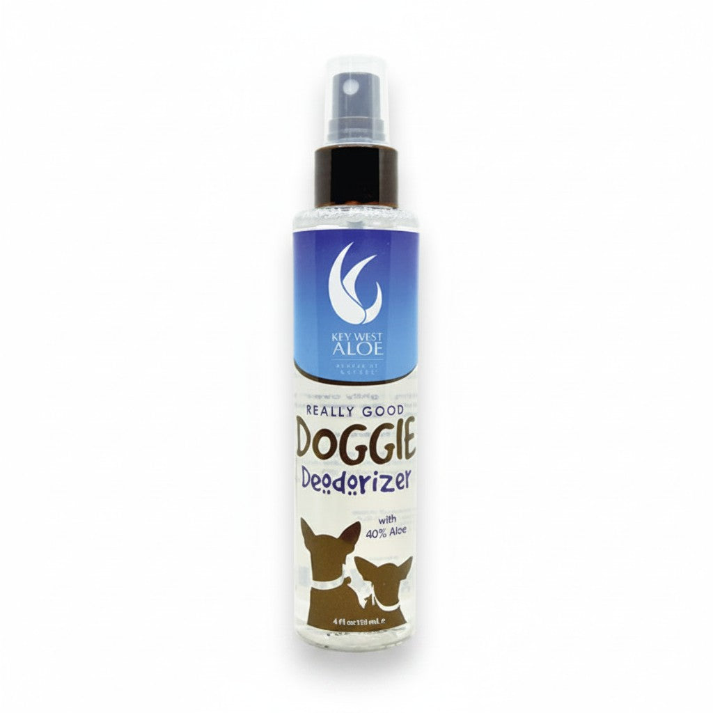 Mellow Monkey Really Good Doggie Deodorizer spray bottle with 40% Aloe Vera for pets