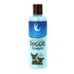 Mellow Monkey Really Good Doggie Shampoo in a light blue bottle with 10% Aloe Vera for sensitive pet skin
