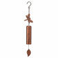 Mellow Monkey dragonfly wind bell with a mellow patina finish on thick steel chambers for garden decor.