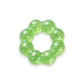 Mellow Monkey Ecto Cooler Feelzies sensory bracelet in translucent green with sparkling glitter for stress relief.