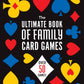Mellow Monkey The Ultimate Book of Family Card Games featuring colorful card suit icons on a black cover