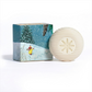 Mellow Monkey First Snowfall triple milled bar soap with snowflake embossing and Richard Scarry illustrated gift box