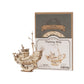 Mellow Monkey 3D laser cut wooden fishing ship puzzle, natural wood finish, 104 pieces.