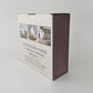 Mellow Monkey flameless LED glass candle set of 3 in white packaging box with timer and remote details